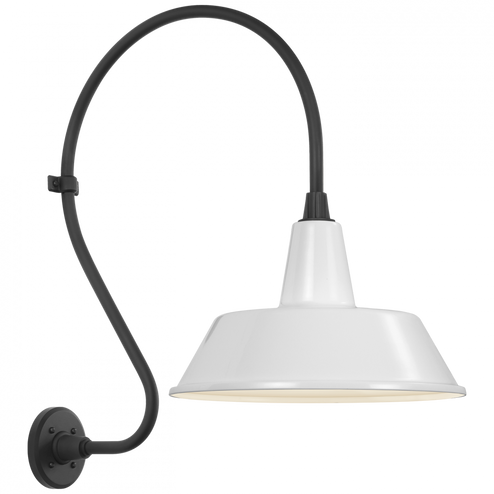 Academy 18'' Larrabee Barn Light (279|TOB 2805MBK/S2-WHT)