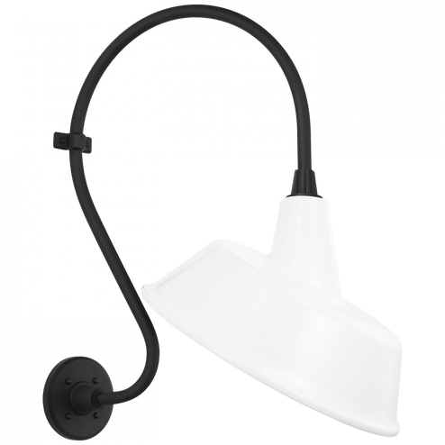 Academy 15'' Larrabee Barn Light (279|TOB 2804MBK/S4-WHT) Academy 15'' Larrabee Barn Light (279|TOB 2804MBK/S4-WHT)