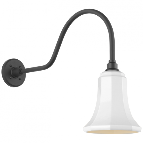 Academy 23'' Flynn Barn Light (279|TOB 2802MBK/S8-WHT)