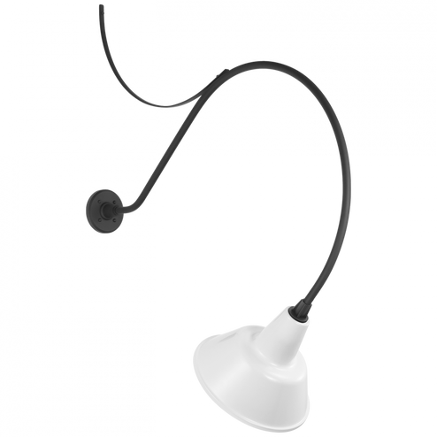 Academy 36'' Anchored Larrabee Barn Light (279|TOB 2807MBK/S1-WHT)