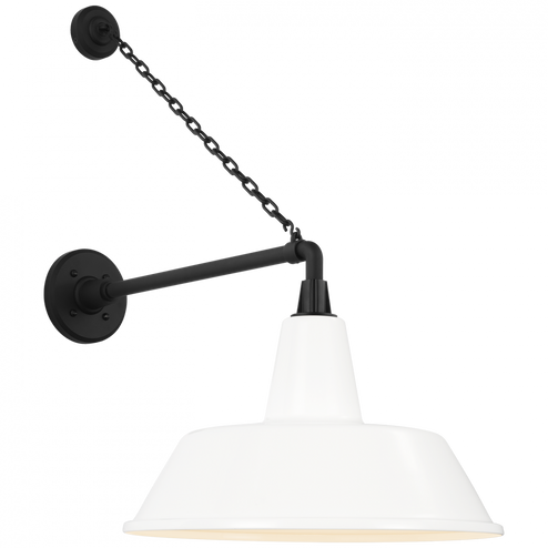 Academy 17.5'' Anchored Mack Barn Light (279|TOB 2813MBK/S2-WHT)