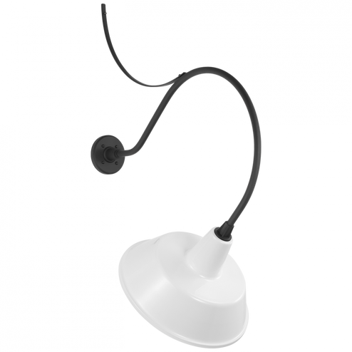 Academy 26.5'' Anchored Larrabee Barn Light (279|TOB 2806MBK/S2-WHT)