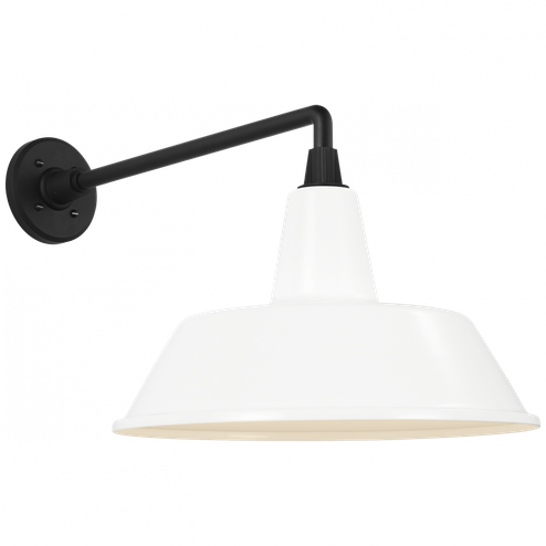 Academy 17.5'' Mack Barn Light (279|TOB 2812MBK/S2-WHT)