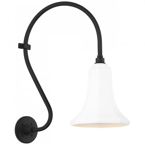 Academy 15'' Larrabee Barn Light (279|TOB 2804MBK/S9-WHT)