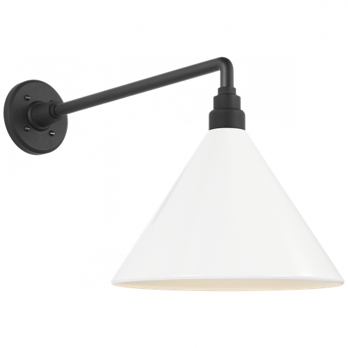 Academy 17.5'' Mack Barn Light (279|TOB 2812MBK/S11-WHT)
