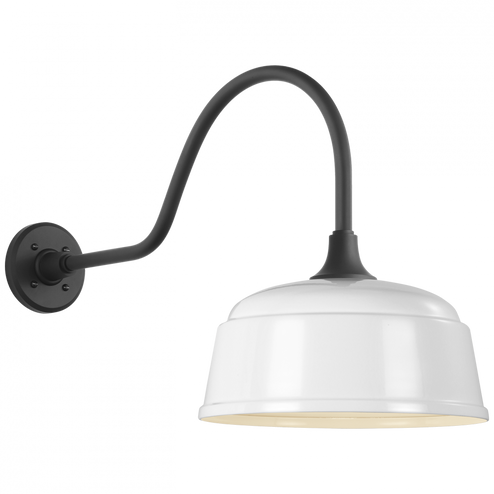 Academy 23'' Flynn Barn Light (279|TOB 2802MBK/S6-WHT)