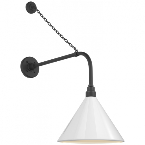 Academy 20'' Anchored Rex Barn Light (279|TOB 2810MBK/S11-WHT)