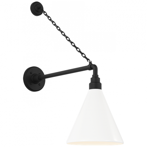 Academy 17.5'' Anchored Mack Barn Light (279|TOB 2813MBK/S10-WHT)