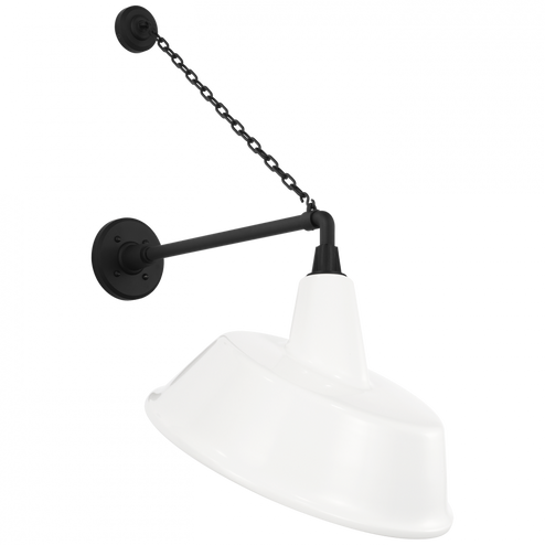 Academy 17.5'' Anchored Mack Barn Light (279|TOB 2813MBK/S4-WHT)