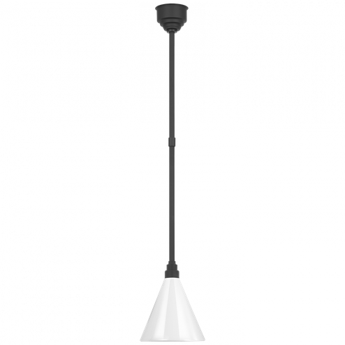 Academy 9'' Conical Savannah Pendant (279|TOB 5818MBK-WHT)