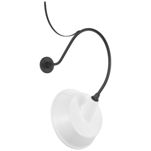 Academy 26.5'' Anchored Larrabee Barn Light (279|TOB 2806MBK/S4-WHT)