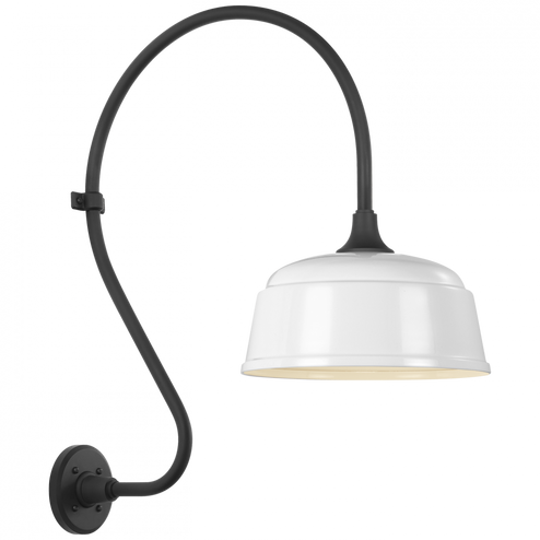 Academy 18'' Larrabee Barn Light (279|TOB 2805MBK/S6-WHT)