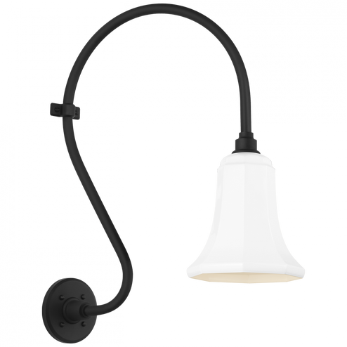 Academy 15'' Larrabee Barn Light (279|TOB 2804MBK/S8-WHT)