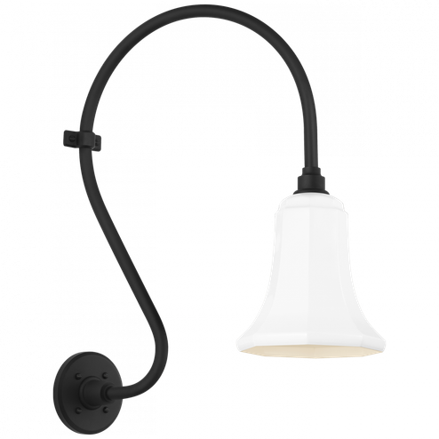 Academy 15'' Larrabee Barn Light (279|TOB 2804MBK/S8-WHT)