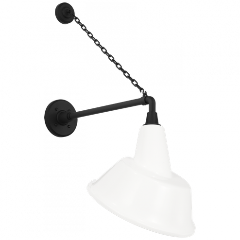 Academy 17.5'' Anchored Mack Barn Light (279|TOB 2813MBK/S3-WHT)