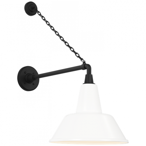 Academy 17.5'' Anchored Mack Barn Light (279|TOB 2813MBK/S1-WHT)