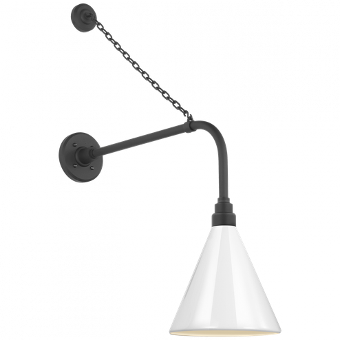 Academy 20'' Anchored Rex Barn Light (279|TOB 2810MBK/S10-WHT)