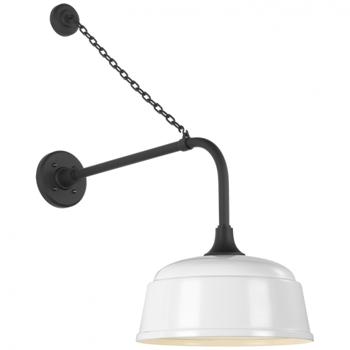 Academy 20'' Anchored Rex Barn Light (279|TOB 2810MBK/S6-WHT)