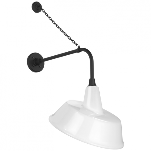 Academy 20'' Anchored Rex Barn Light (279|TOB 2810MBK/S4-WHT)