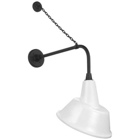 Academy 20'' Anchored Rex Barn Light (279|TOB 2810MBK/S3-WHT)