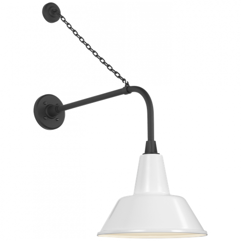 Academy 20'' Anchored Rex Barn Light (279|TOB 2810MBK/S1-WHT)