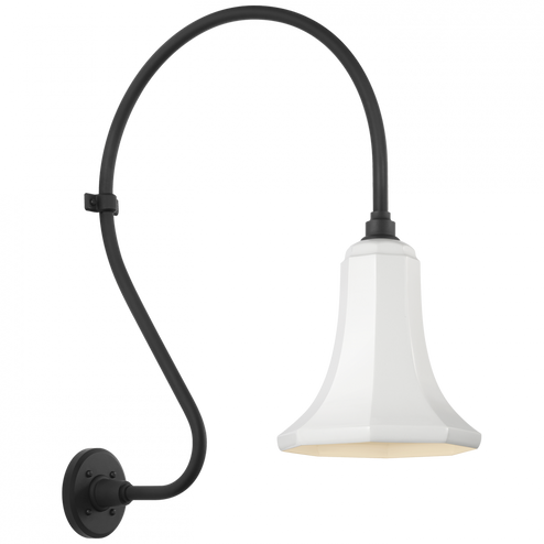 Academy 18'' Larrabee Barn Light (279|TOB 2805MBK/S9-WHT)