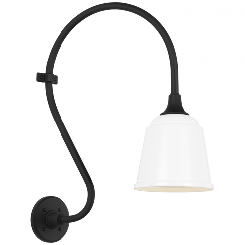 Academy 15'' Larrabee Barn Light (279|TOB 2804MBK/S5-WHT)