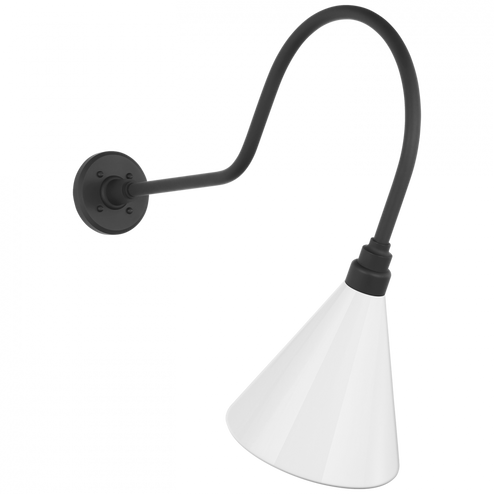 Academy 26'' Angled Flynn Barn Light (279|TOB 2803MBK/S10-WHT)