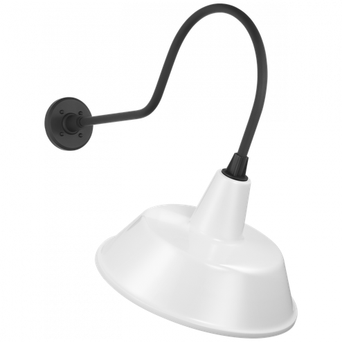 Academy 26'' Angled Flynn Barn Light (279|TOB 2803MBK/S2-WHT)