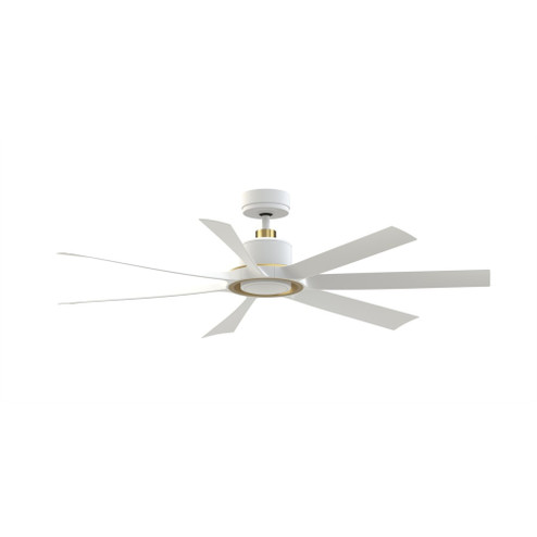 Lenzi 60 inch Indoor/Outdoor Smart Ceiling Fan with LED Light Kit - Matte White (90|FPD7060MWBS)