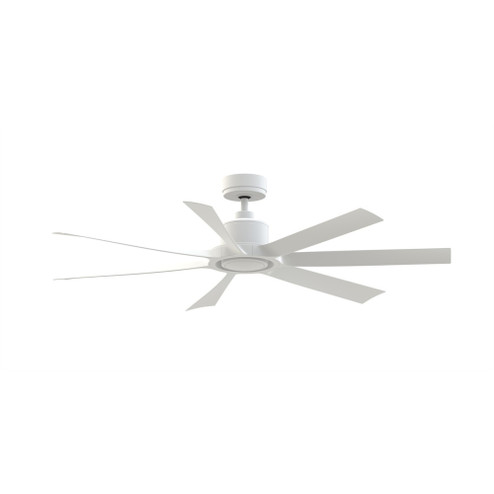 Lenzi 60 inch Indoor/Outdoor Ceiling Fan with LED Light Kit - Matte White with Matte White blades (90|FPD7060MW)