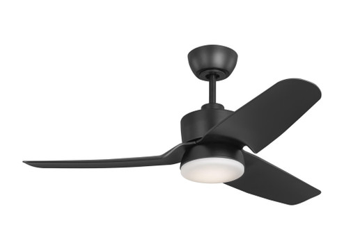 Colgin 44 LED Ceiling Fan in Midnight Black with Midnight Black Blades and Light Kit (6|3CGR44MBKD)