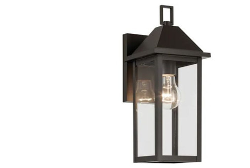 Prin 14 Inch 1 Light Outdoor Wall Light with Clear Glass in Olde Bronze (2|59157OZ)