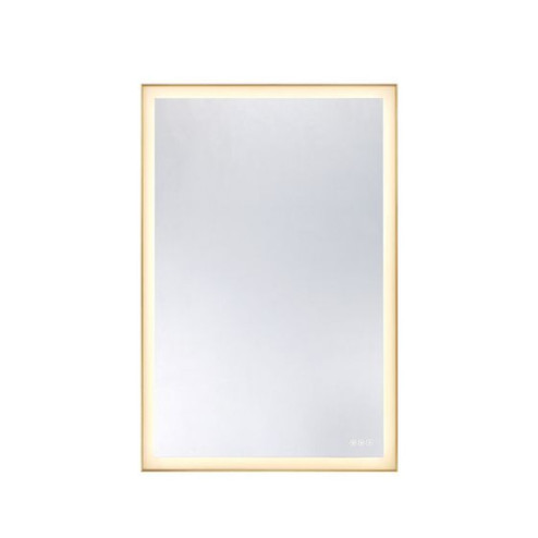 Paulding LED Rectangle Frontlit Mirror with Gold Frame (128|2-1234-48X32)