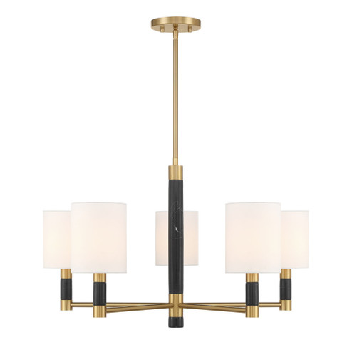 Conrad 5-Light Chandelier in Warm Brass (128|1-4606-5-322)
