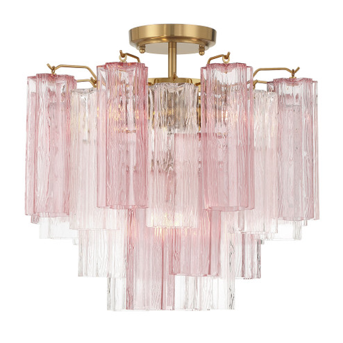 Addis 17.75'' Aged Brass Semi Flush Mount (205|ADD-300-AG-SP_CEILING)