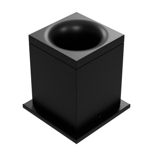 Zoron Square Flush Mount (1357|C4ST-NCS-PBK)