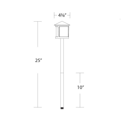 LTD LANDSCAPE PATH 5CCT 12V LANTERN (1357|LC-253305-CS-BZ)