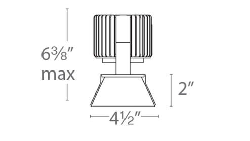 VOLTA 4.5IN RND D2 TRIMLESS WF 2765 (1357|R4RD2L-WTWB-CB)
