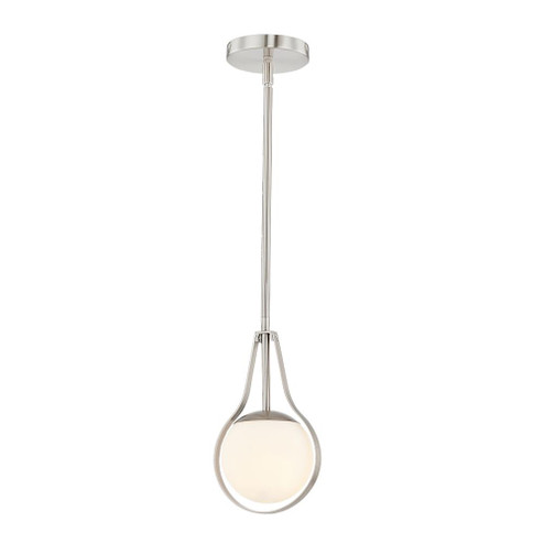 Pearl 1-Light Mini-Pendant (254|FSN-4235-OPAL-NCKL)