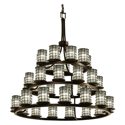 Dakota 36-Light 3-Tier Ring LED Chandelier (254|WGL-8712-10-GRCB-DBRZ-LED36-25200)