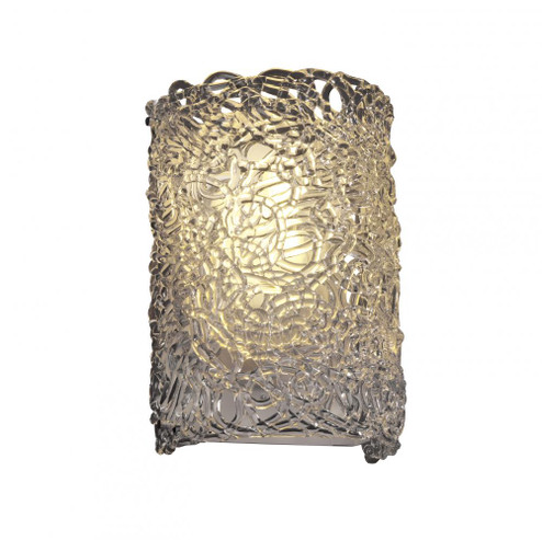 Finials LED Cylinder Wall Sconce (ADA) (254|GLA-5541-LACE-CROM-LED1-1000)