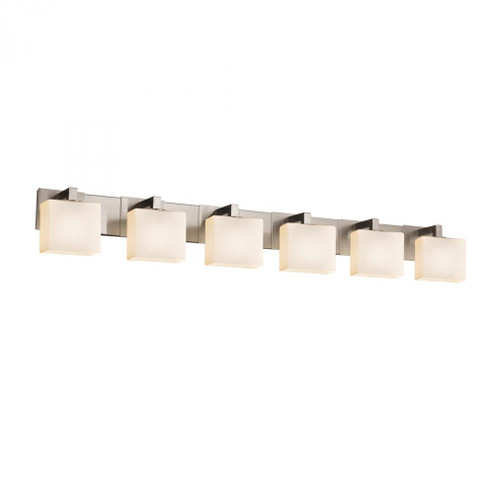Modular 6-Light LED Bath Bar (254|FSN-8926-55-OPAL-NCKL-LED6-4200)