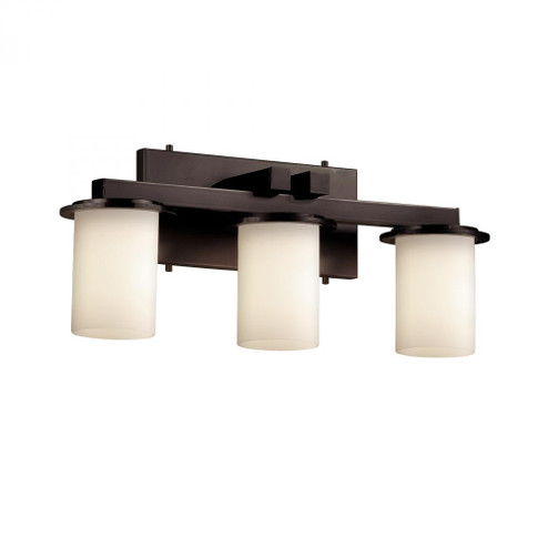 Dakota 3-Light Straight-Bar LED Bath Bar (254|FSN-8773-10-OPAL-MBLK-LED3-2100)
