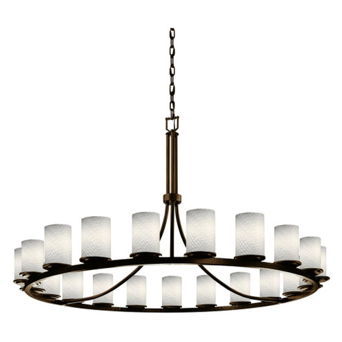 Dakota 21-Light 1-Tier Ring LED Chandelier (254|FSN-8716-10-WEVE-DBRZ-LED21-14700)