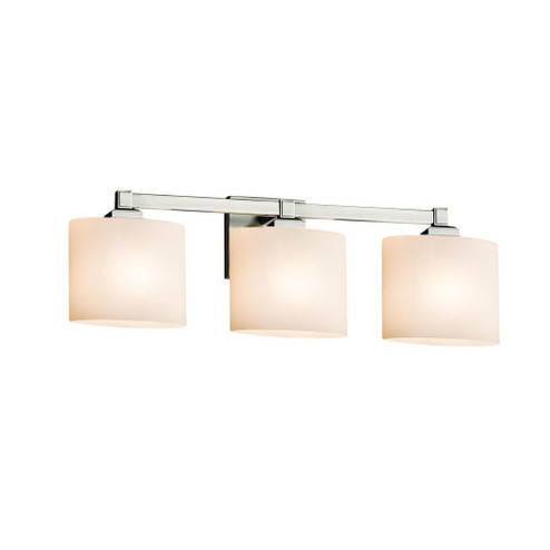 Regency 3-Light Bath Bar (254|FSN-8433-30-OPAL-NCKL)