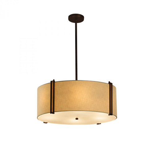 Reveal 24'' Drum Pendant (254|FAB-9512-CREM-DBRZ)