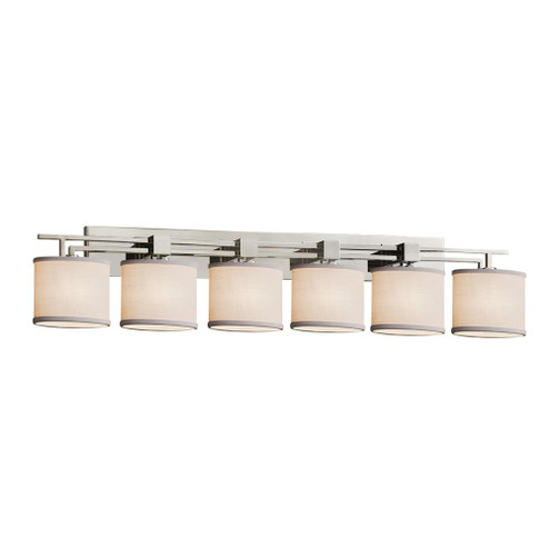 Aero 6-Light LED Bath Bar (254|FAB-8706-30-WHTE-NCKL-LED6-4200)