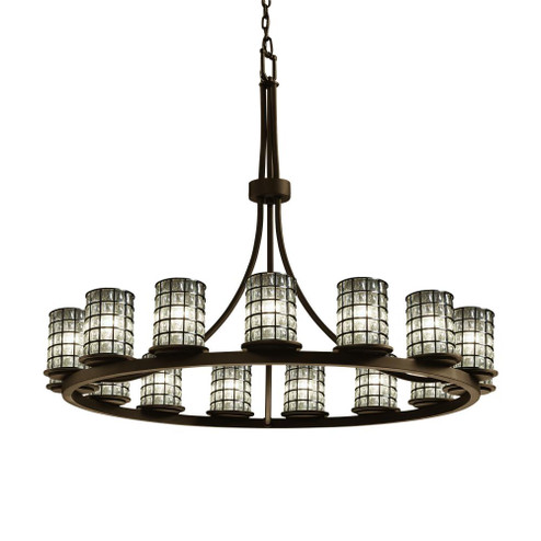 Dakota 15-Light 1-Tier Ring Chandelier (254|WGL-8715-10-GRCB-DBRZ) Dakota 15-Light 1-Tier Ring Chandelier (254|WGL-8715-10-GRCB-DBRZ)