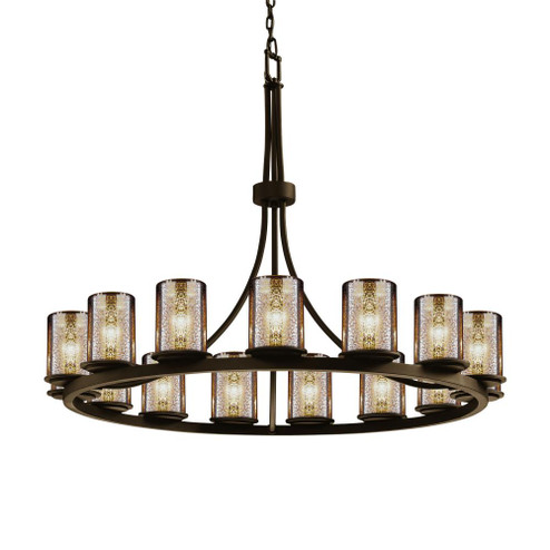 Dakota 15-Light 1-Tier Ring Chandelier (254|FSN-8715-10-MROR-DBRZ)